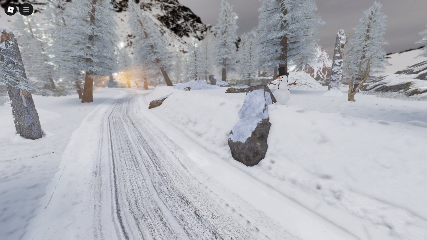Roblox snowy forest showcase environment