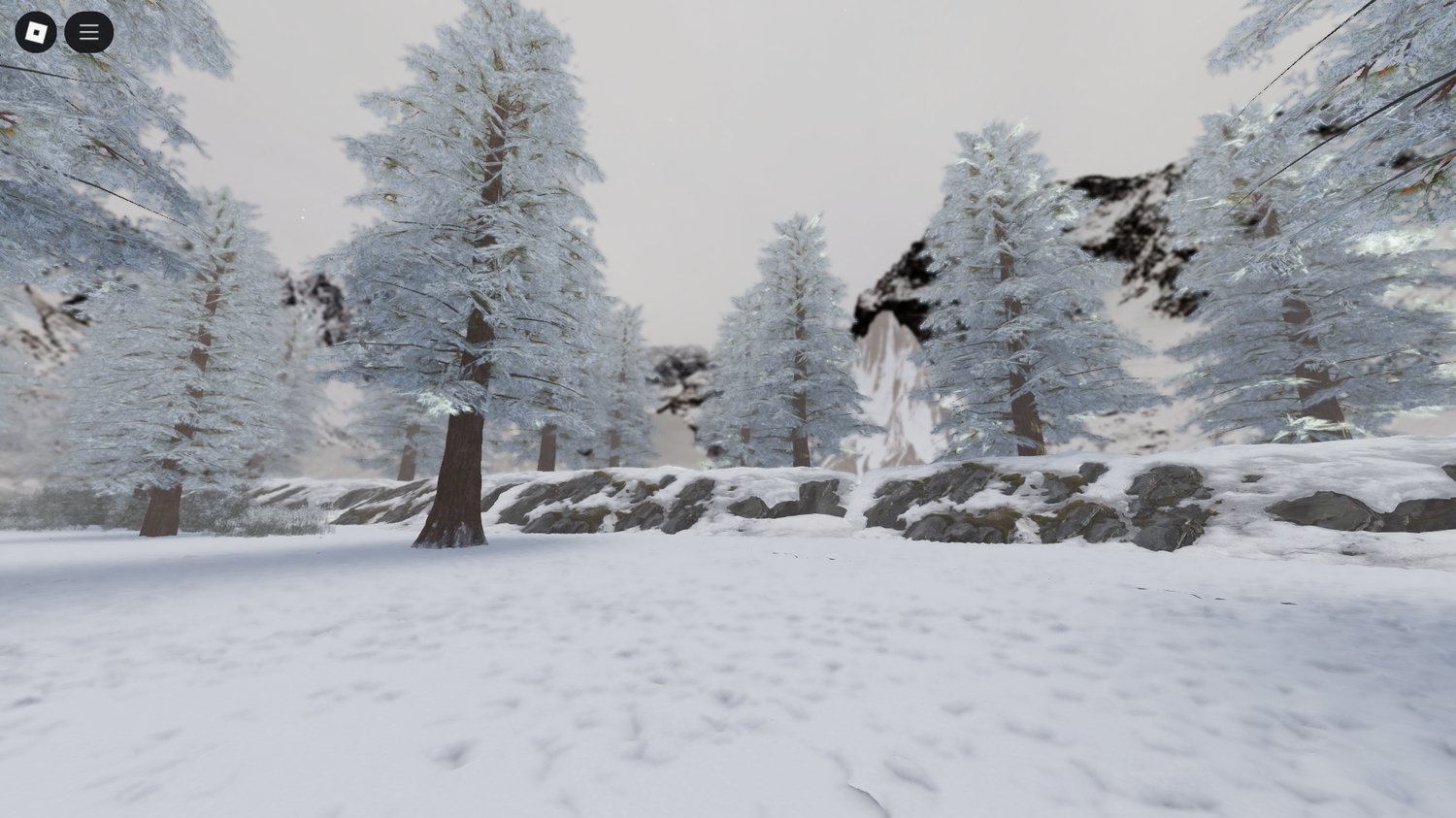 Snowy forest roleplay showcase Roblox