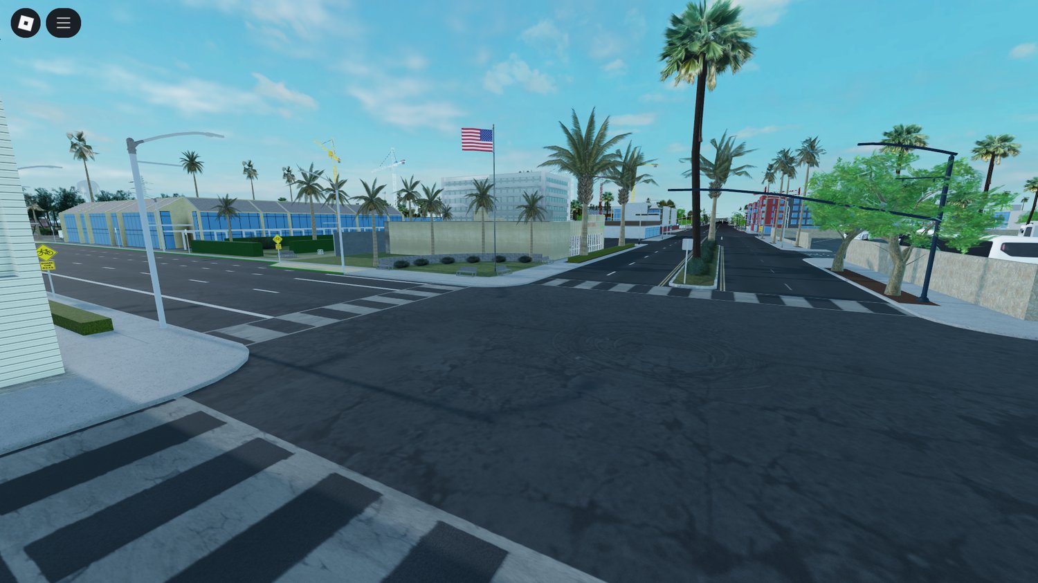 Roblox Florida map with city buildings