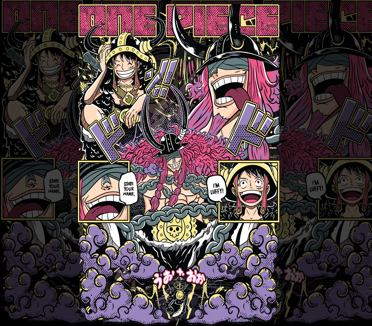 DESIGN ANIME  Luffy x Loki