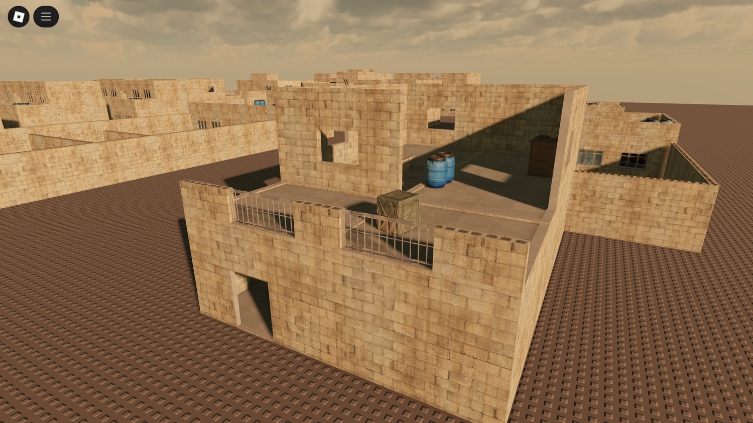 Full pack of tactical buildings Roblox map