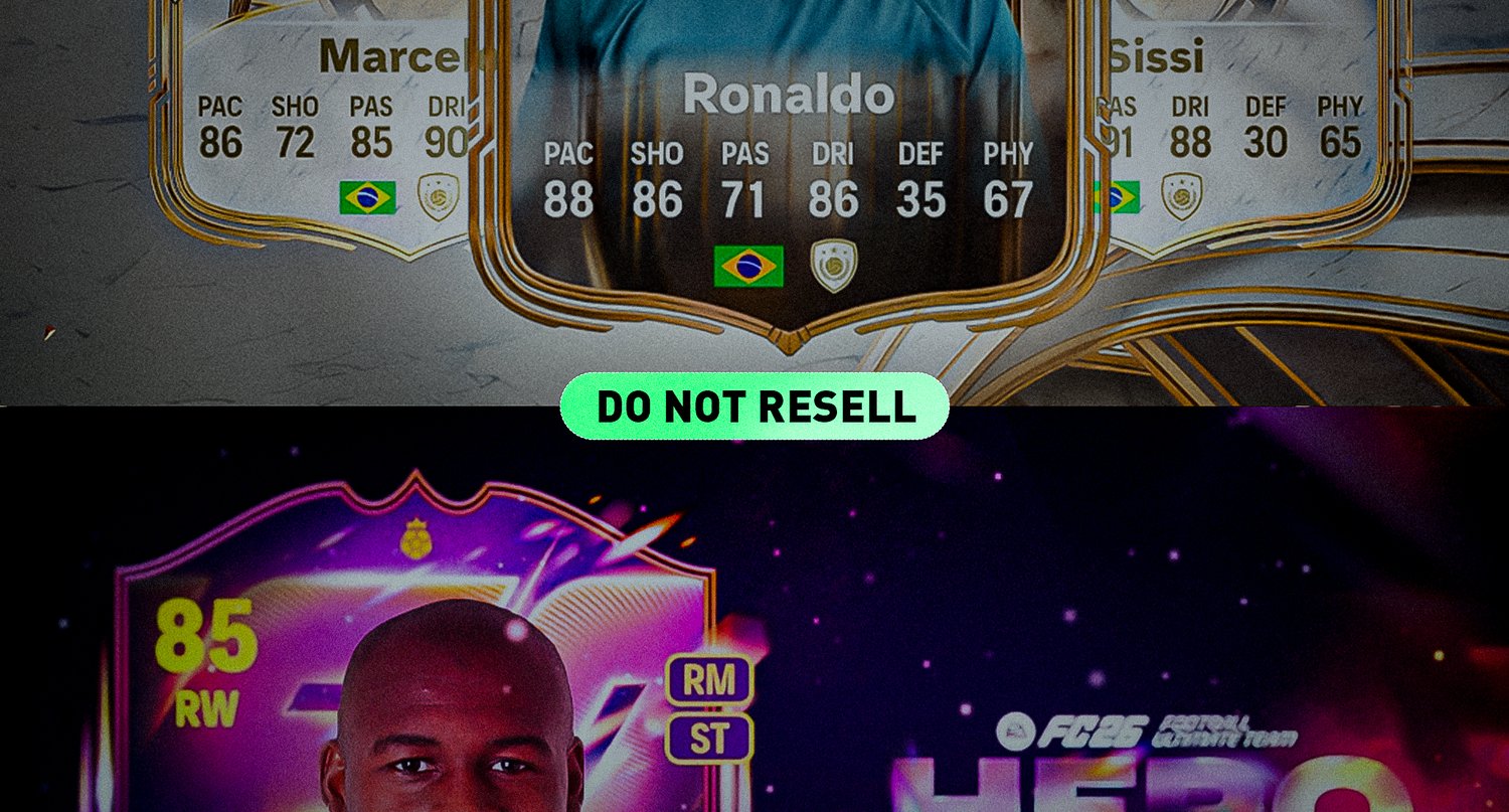 Editable FC26 social media template for Team of the Week content creators