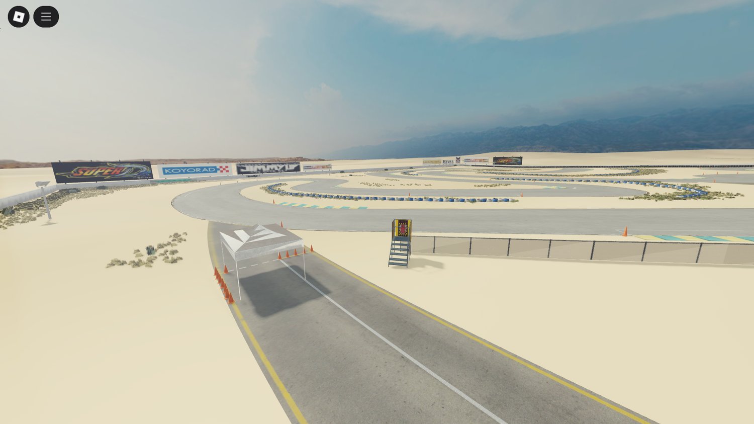 Stunt jumps on desert terrain Roblox