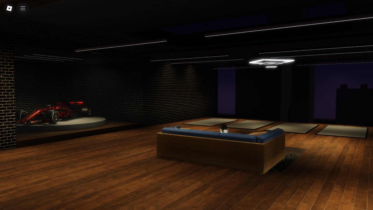 Coffee area inside Roblox garage map