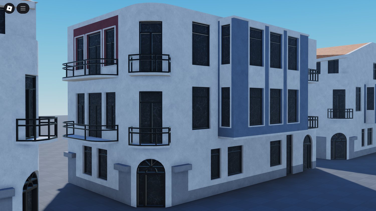 Detailed textures Mediterranean Roblox build