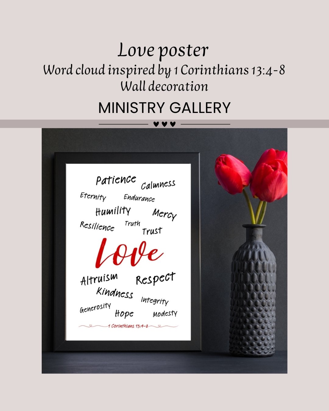 JW WALL ART POSTER LOVE