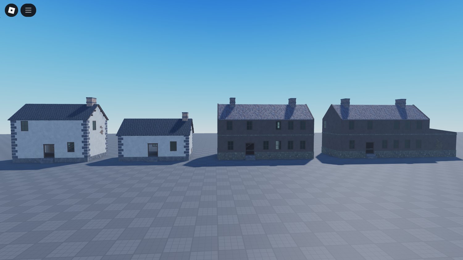 Exterior of enterable 1700s building Roblox