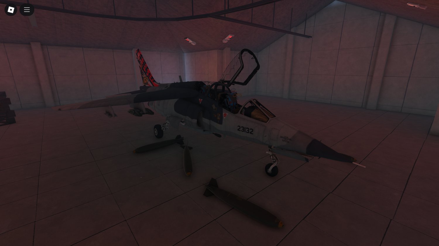 Working jet inside bunker Roblox