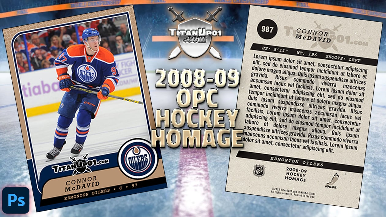 2008-09 OPC Hockey Homage Photoshop PSD Templates
