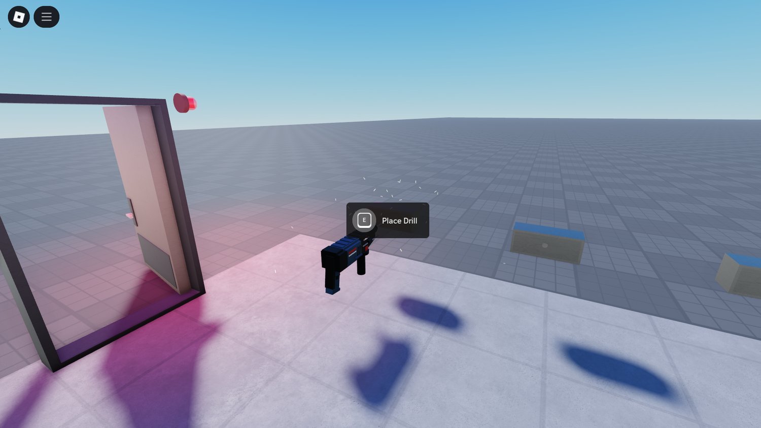 Player looting cash from opened safe Roblox