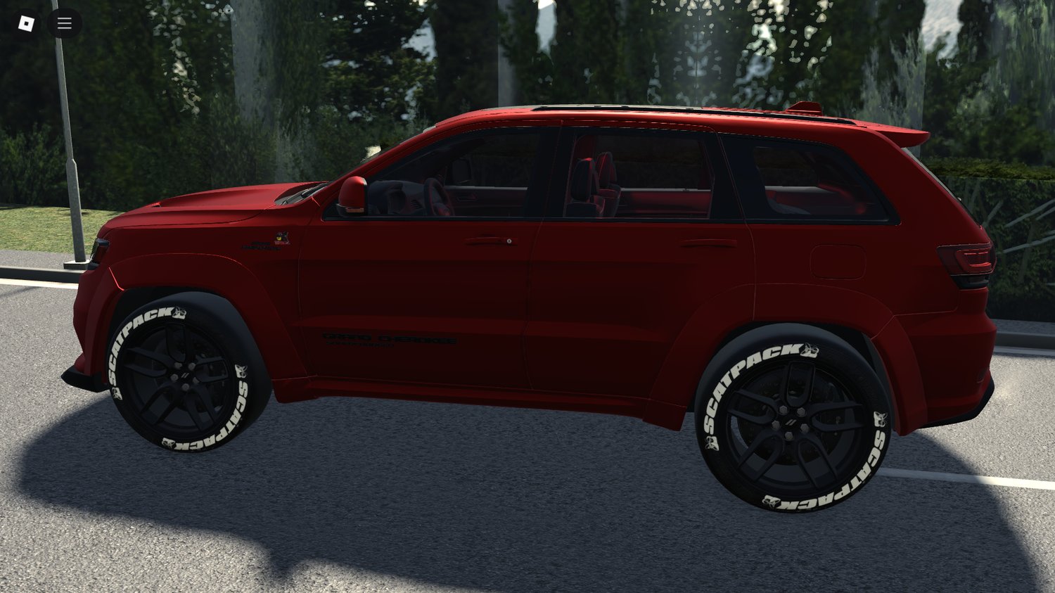 Side profile highlighting muscular SUV design