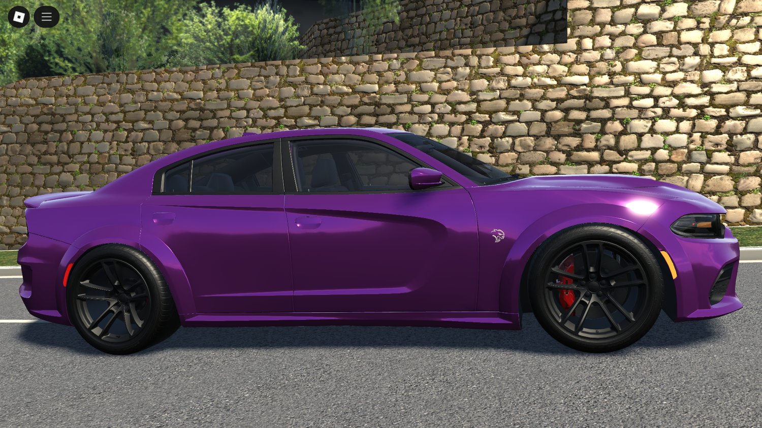 Side profile highlighting muscular sedan design