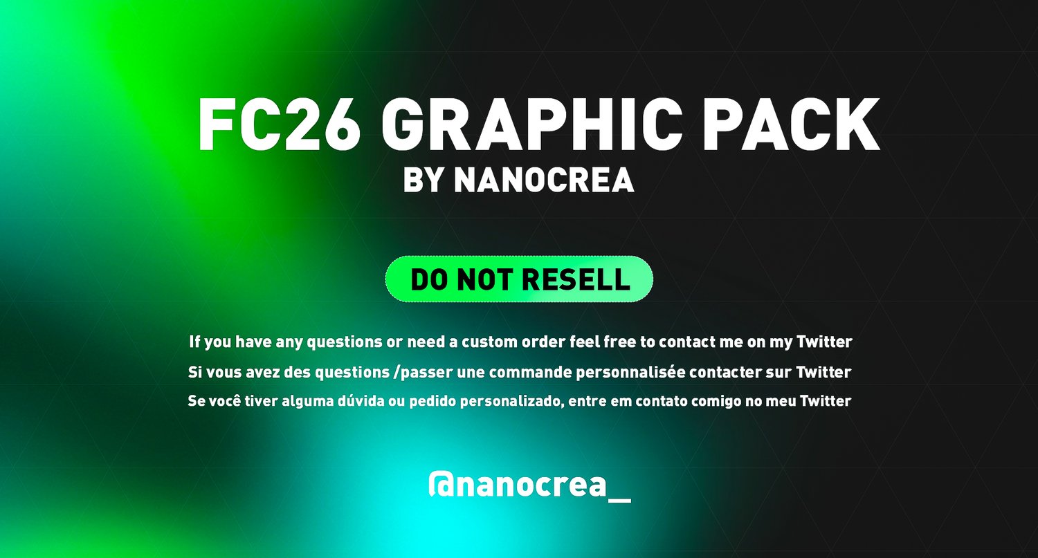 FC26 Mega GFX Pack – overview of 7,000+ assets in 4K