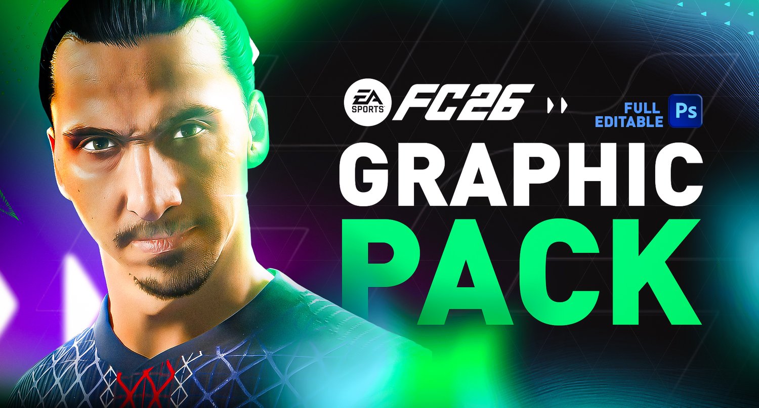 FC26 Mega GFX Pack – overview of 7,000+ assets in 4K