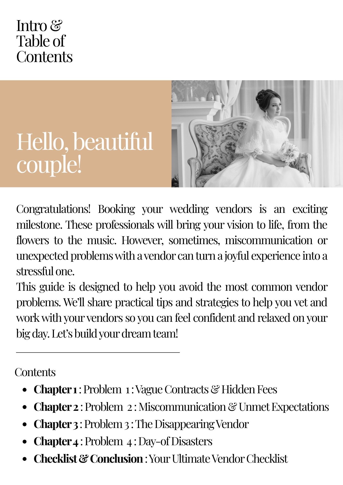 The Ultimate Wedding Vendor Guide guides for planning