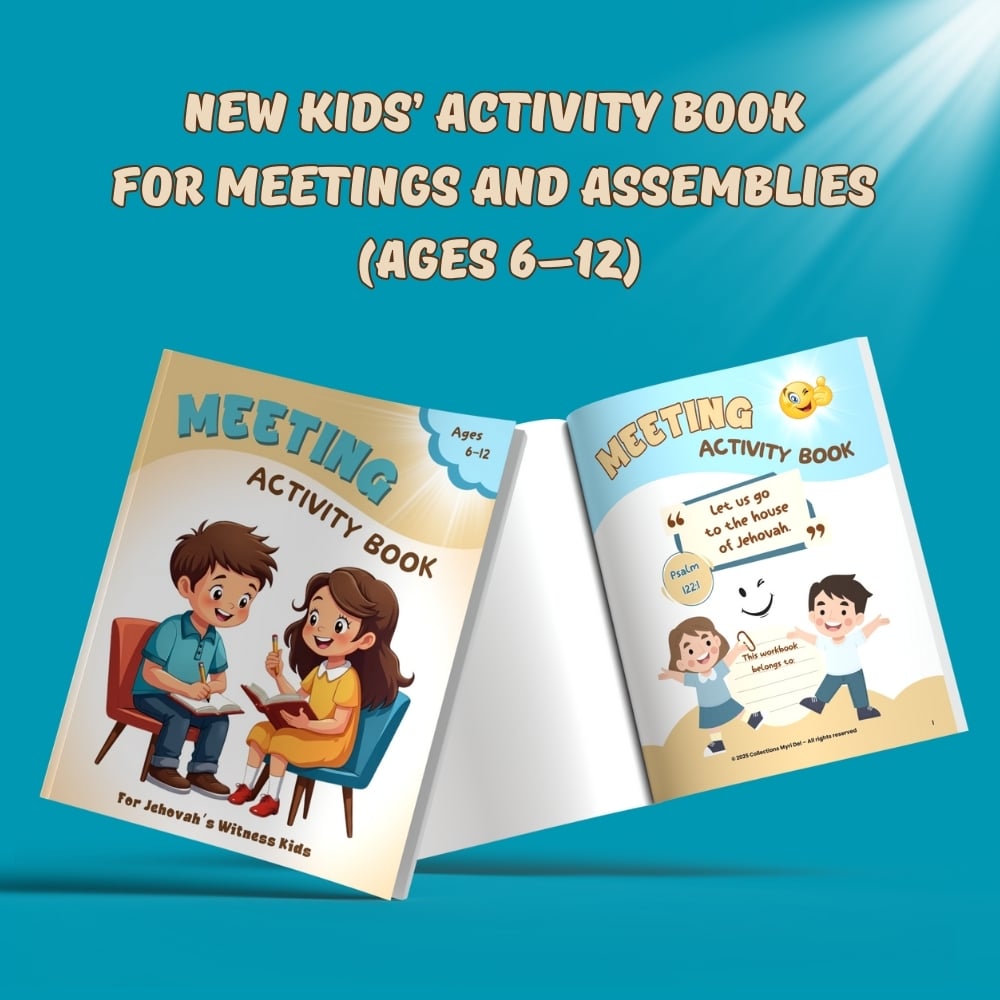 JW kids activity book meeting assemblies 6 - 12