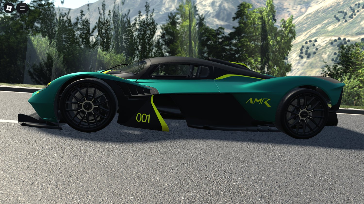 Side profile highlighting futuristic hypercar design