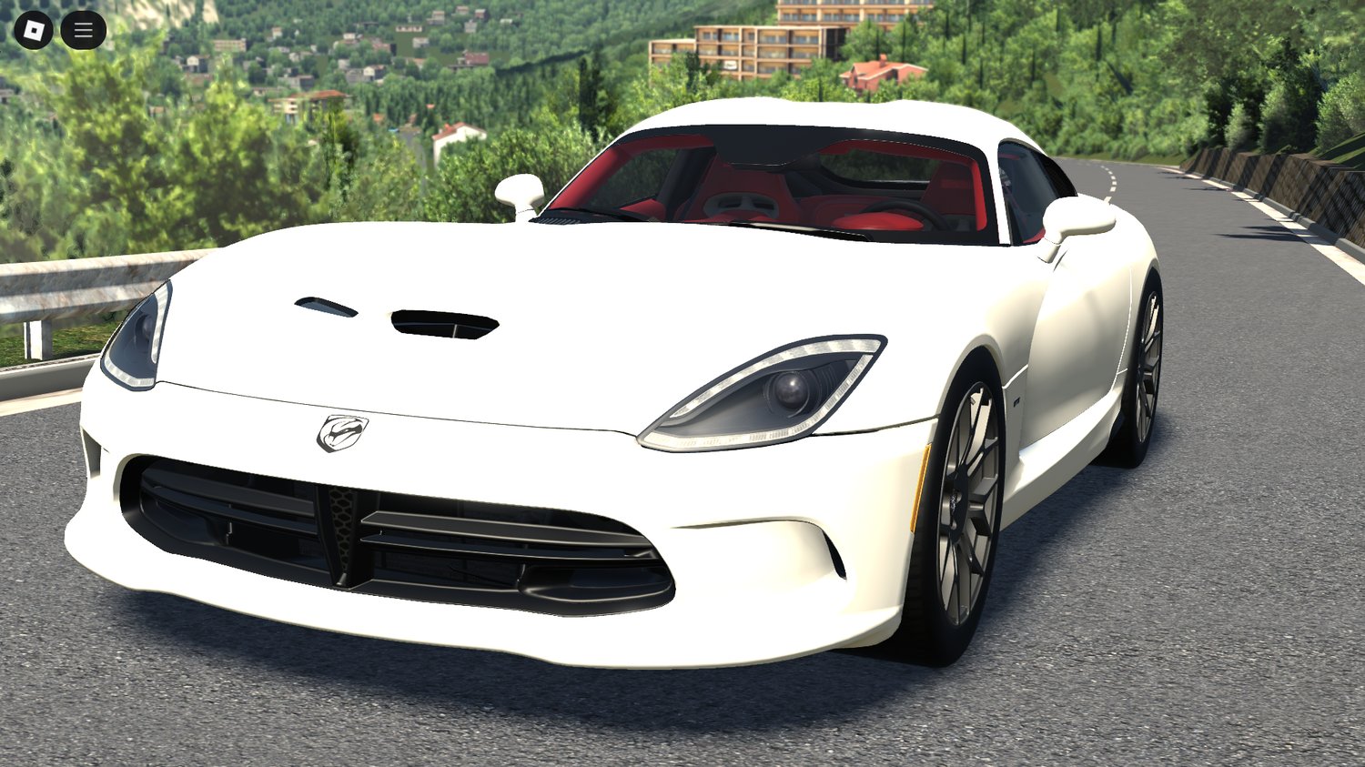 Roblox model of 2015 Dodge Viper GTS front view