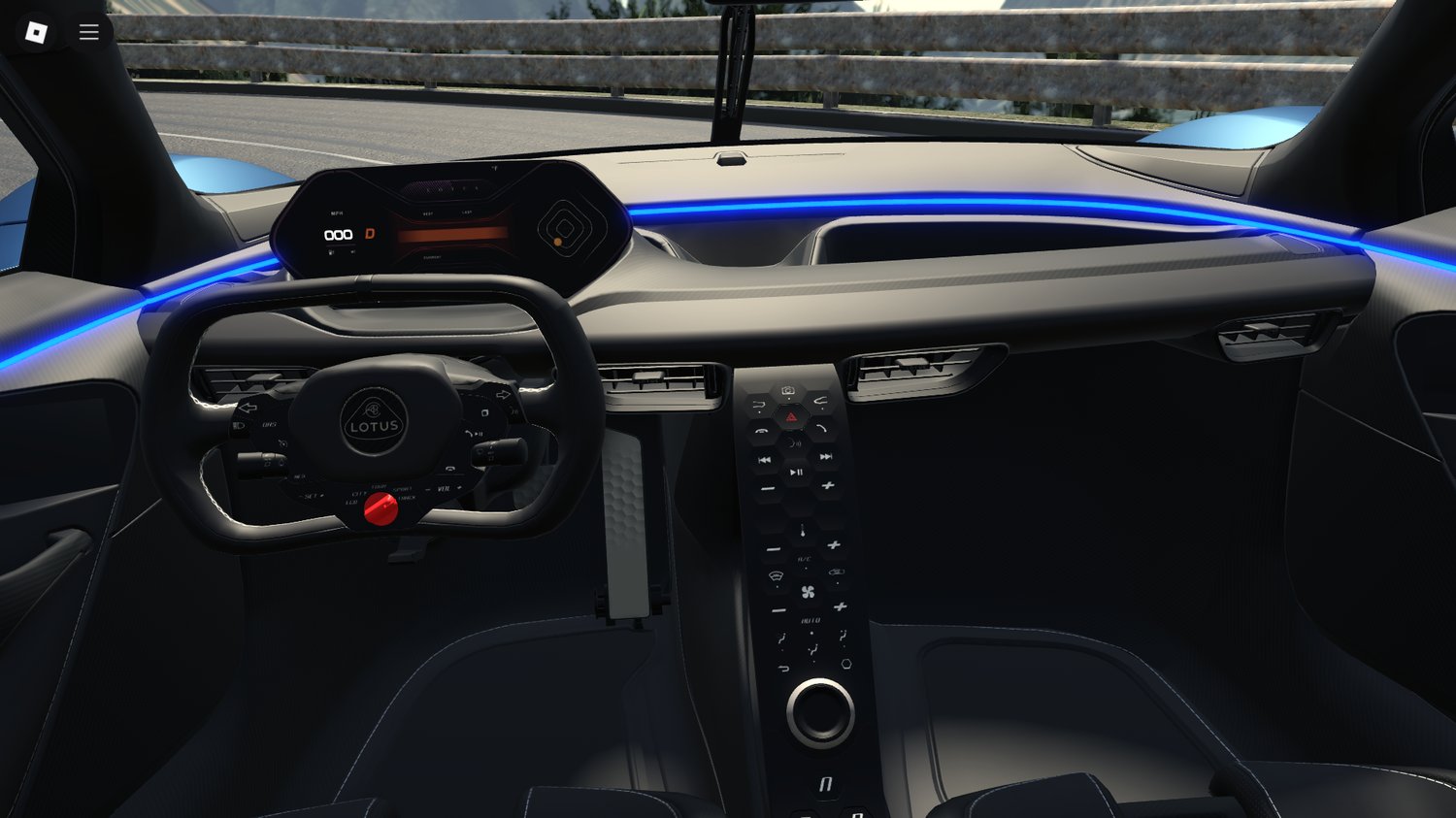 Interior close-up with detailed cockpit