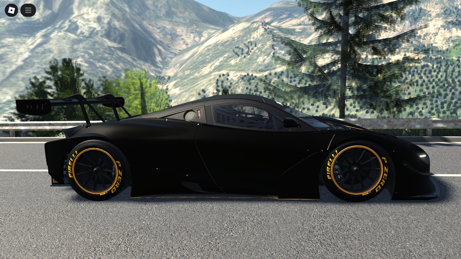 Side profile highlighting aerodynamic race design