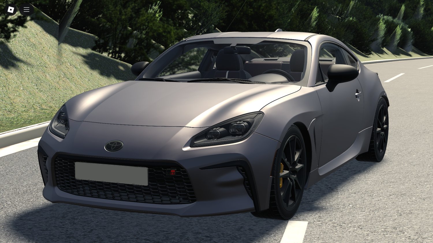 Front view of 2022 Toyota GR86 Roblox model