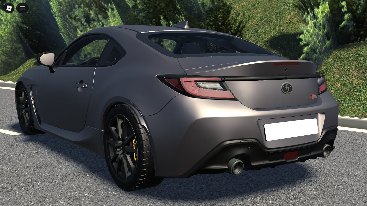 Rear view showcasing sharp GR86 styling