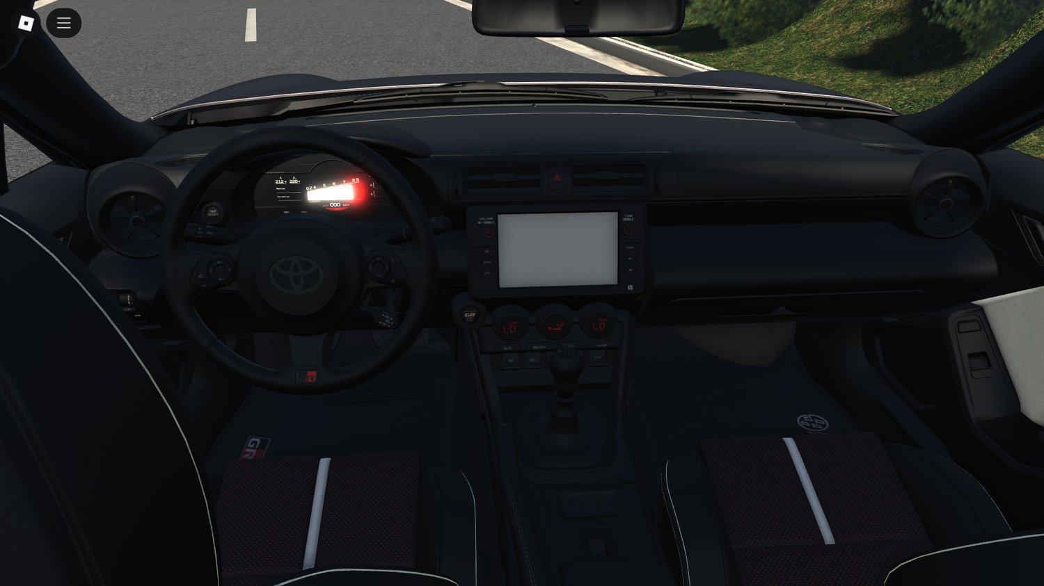 Interior close-up with detailed cockpit