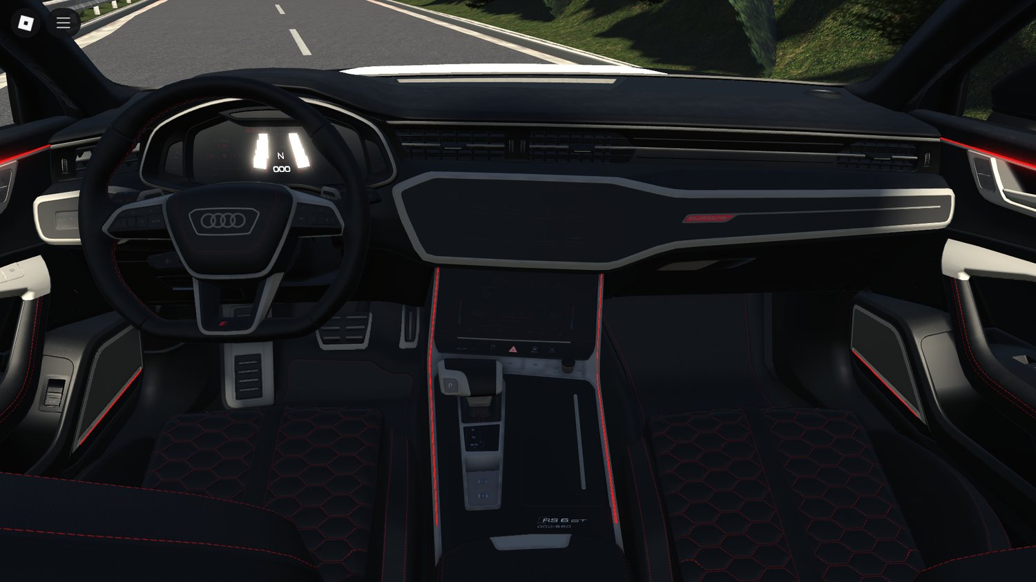 Interior close-up with detailed cockpit