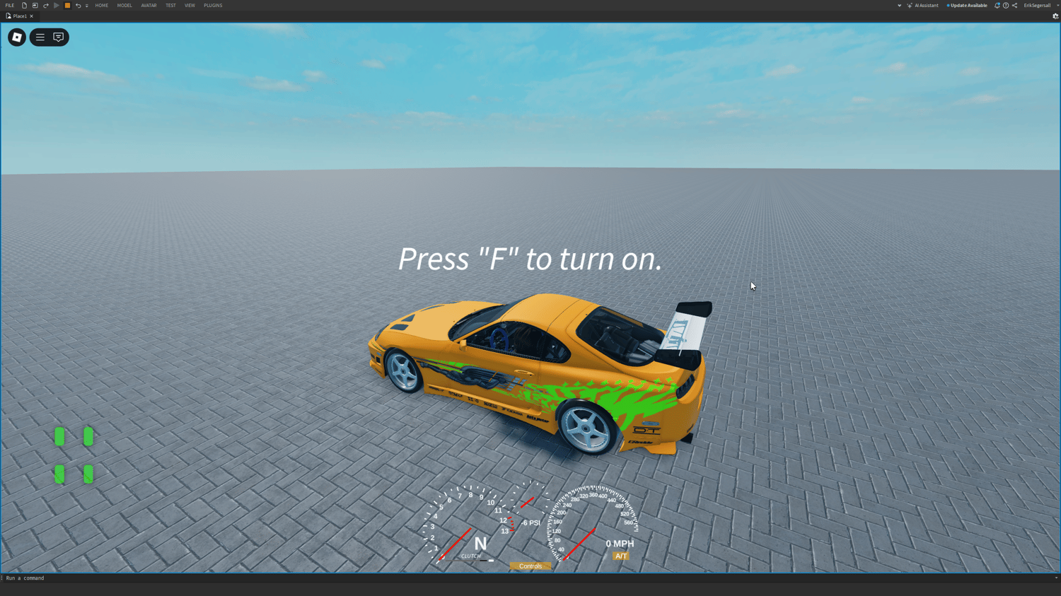 Roblox 1994 Toyota Supra MKIV Bomex Fast and Furious