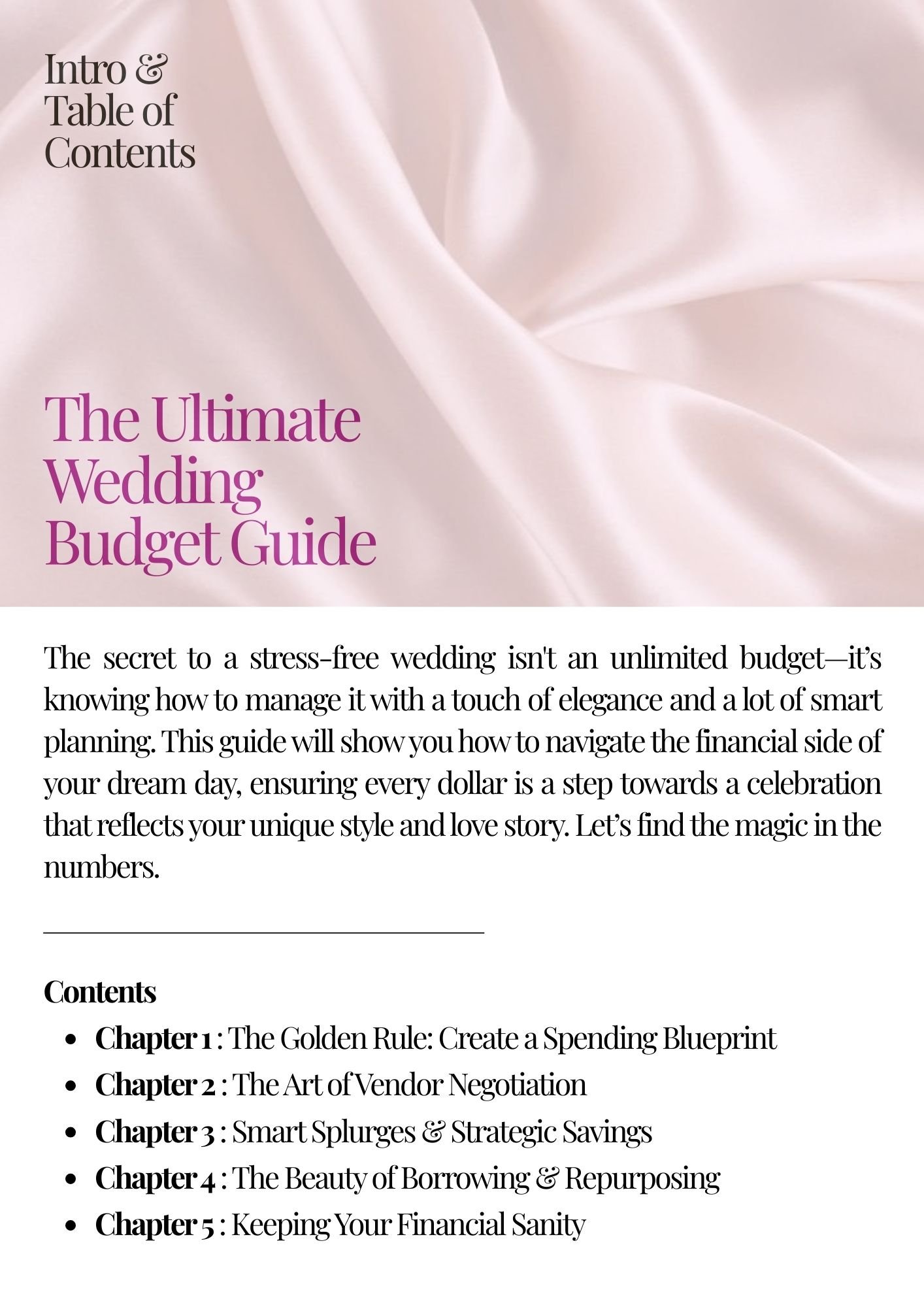 The Secret to Managing Your Wedding  Budget Smartly Without Sacrificing Style
