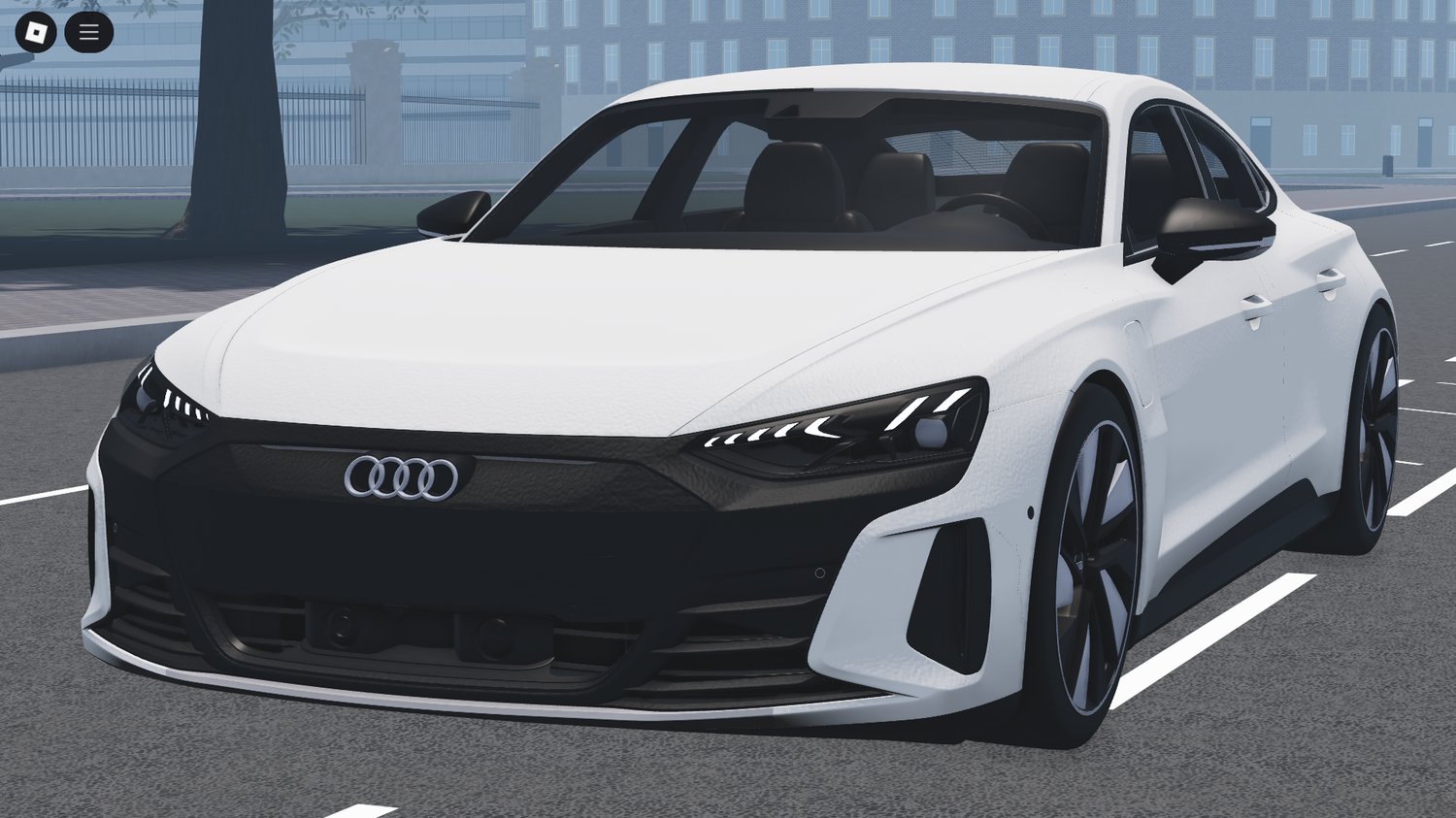 Front view of Audi e-tron Sportback Roblox model