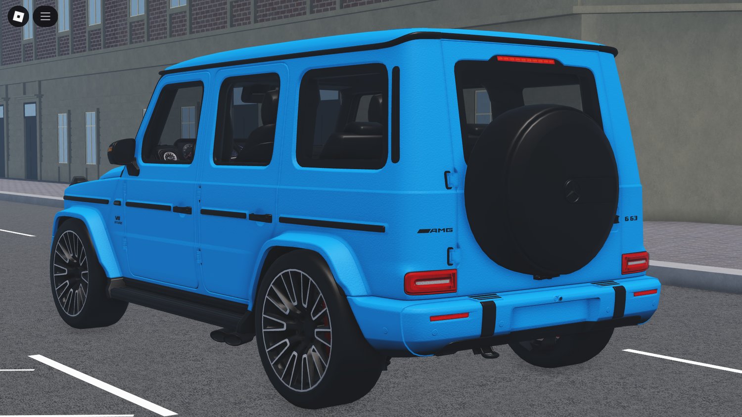 Rear view with luxury SUV details