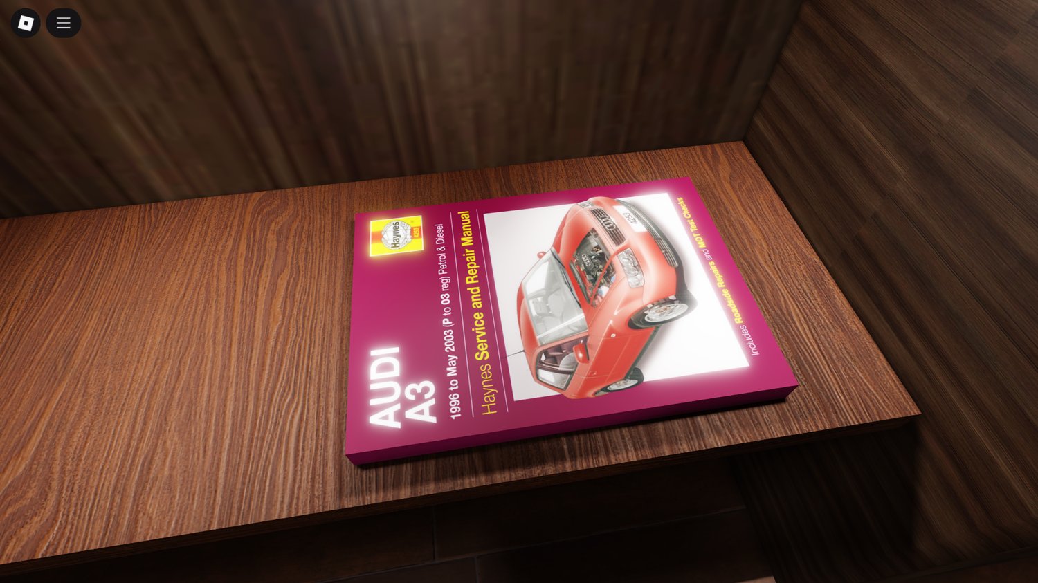 Table with collectibles and small car models