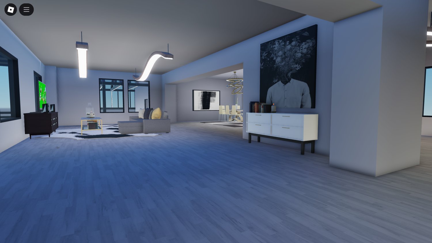 Bedroom view inside modern house
