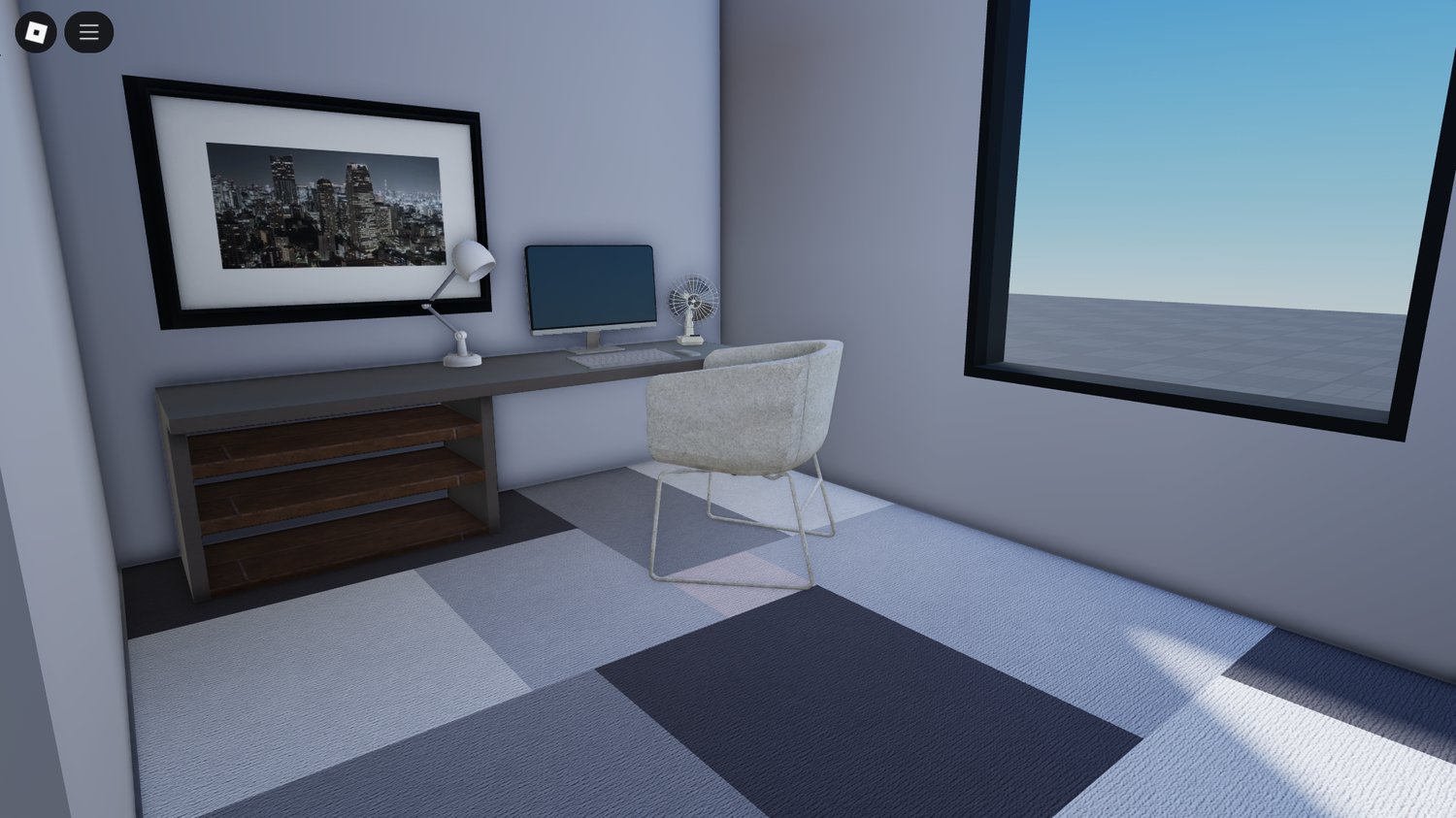 Home set within a suburban neighborhood scene