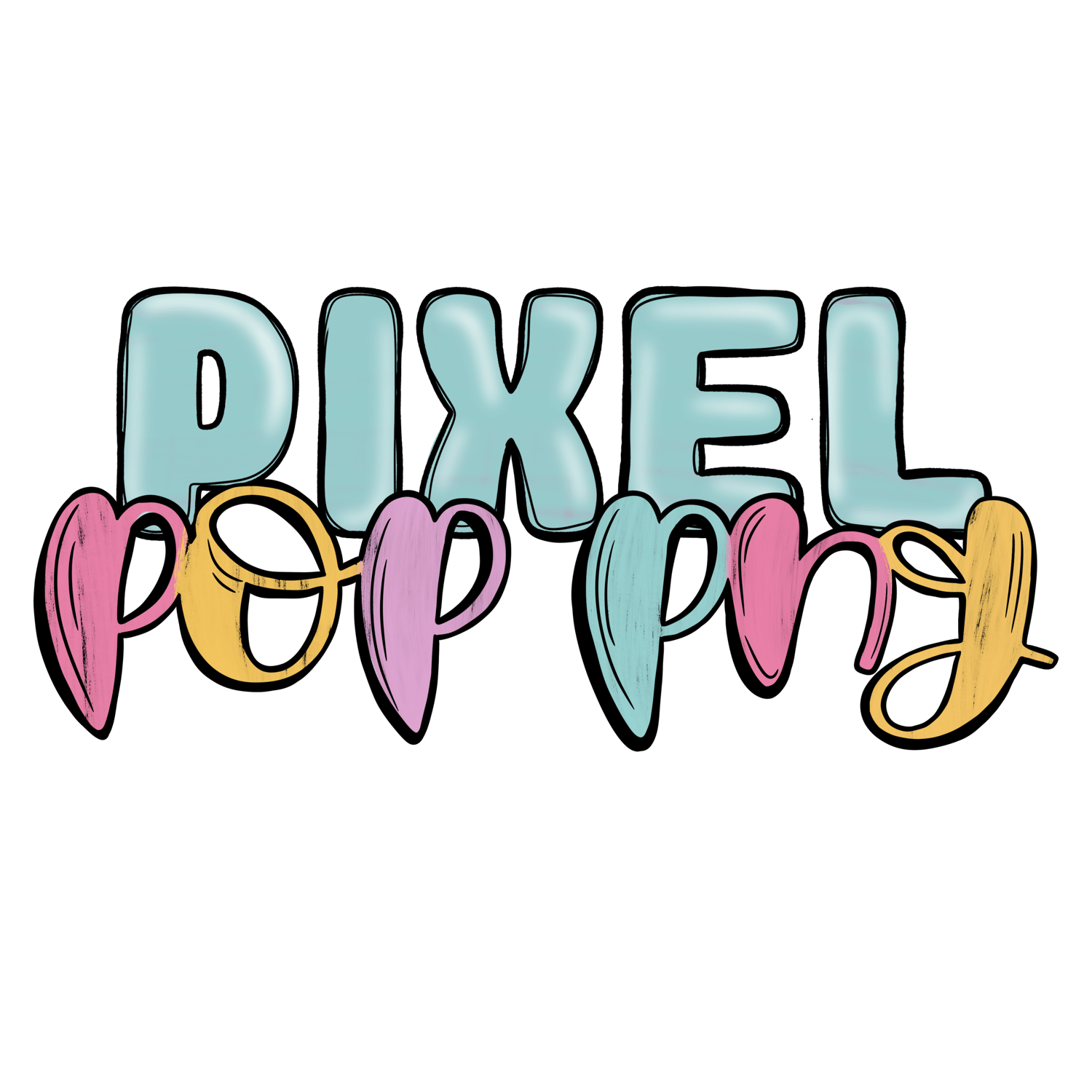 Pixel Pop PNG Sublimation Designs
