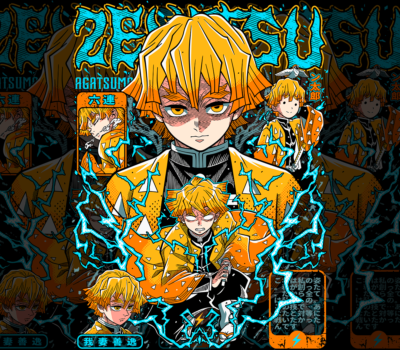 DESIGN ANIME Demon Slayer -Zenitsu