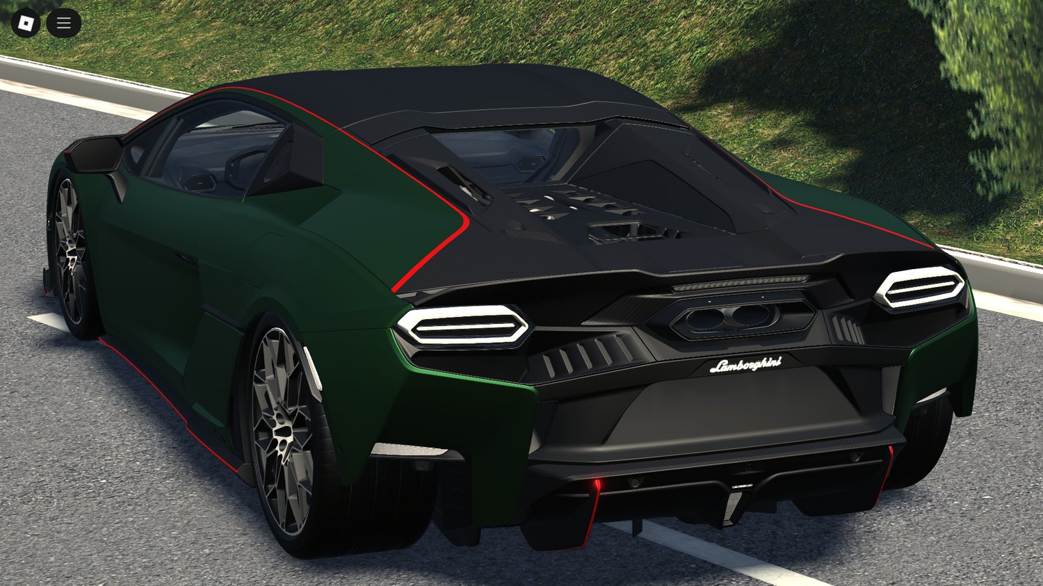 Wide shot of Temerario on racetrack map