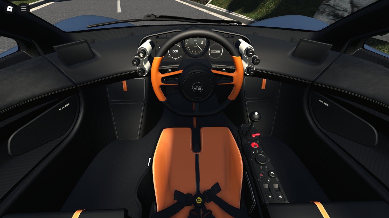 Close-up of rear and hypercar details
