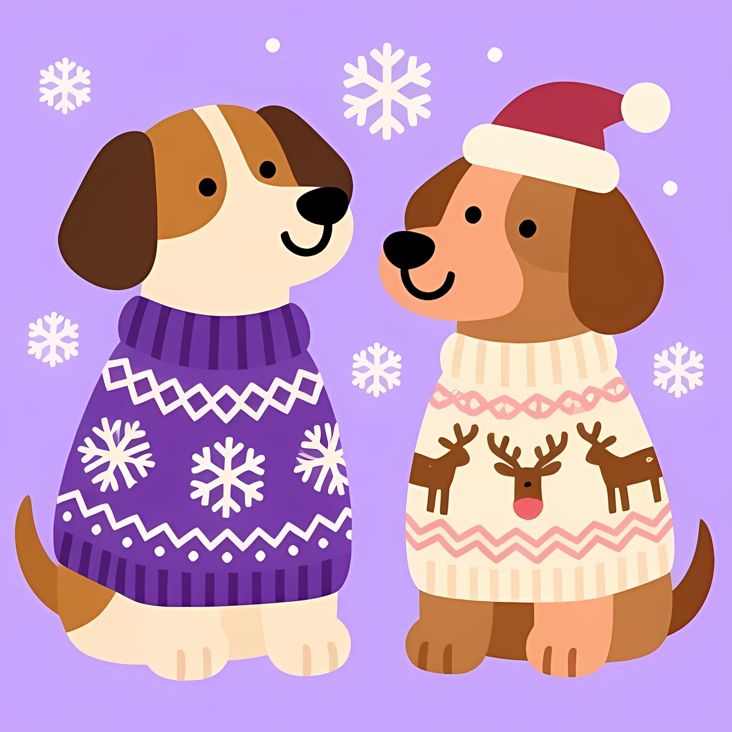 🐾33 Christmas Themed Dog Art | High-Resolution PNGs in Folk Art Styles  📦 What’s Included:  33 Files in total High Resolution: 300 DPI for professional quality Image Sizes: From 3072px to 4608px (portrait, landscape and square) 🎨 Perfect For:  Wall Art & 