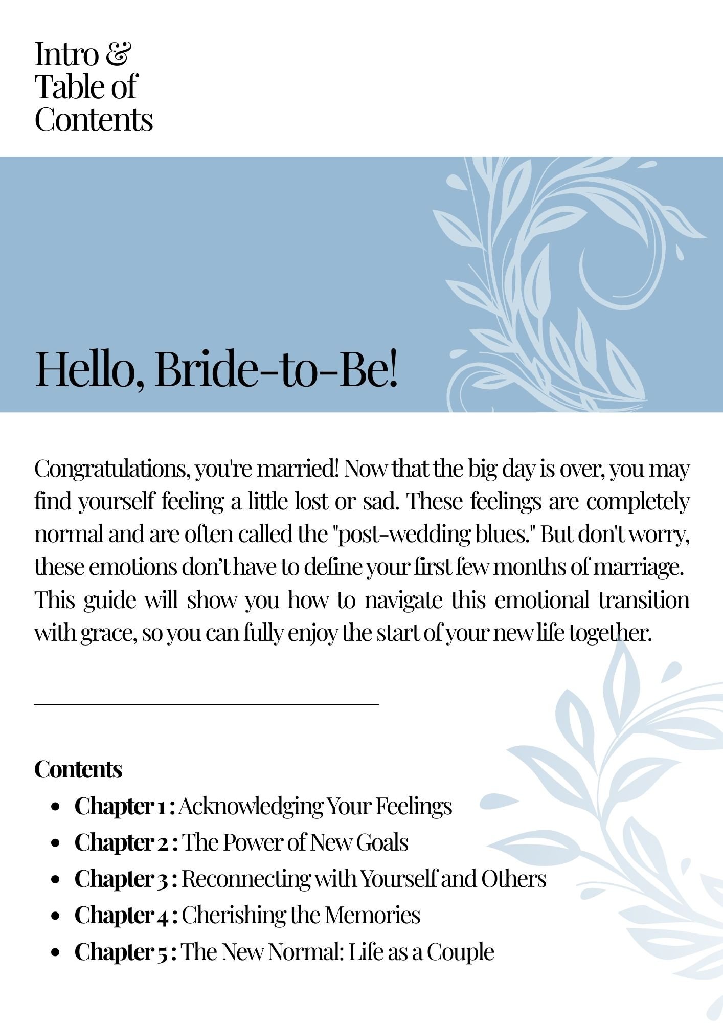 The Post-Wedding Blues Survival Guide Organizer, bridal reference, wedding tips