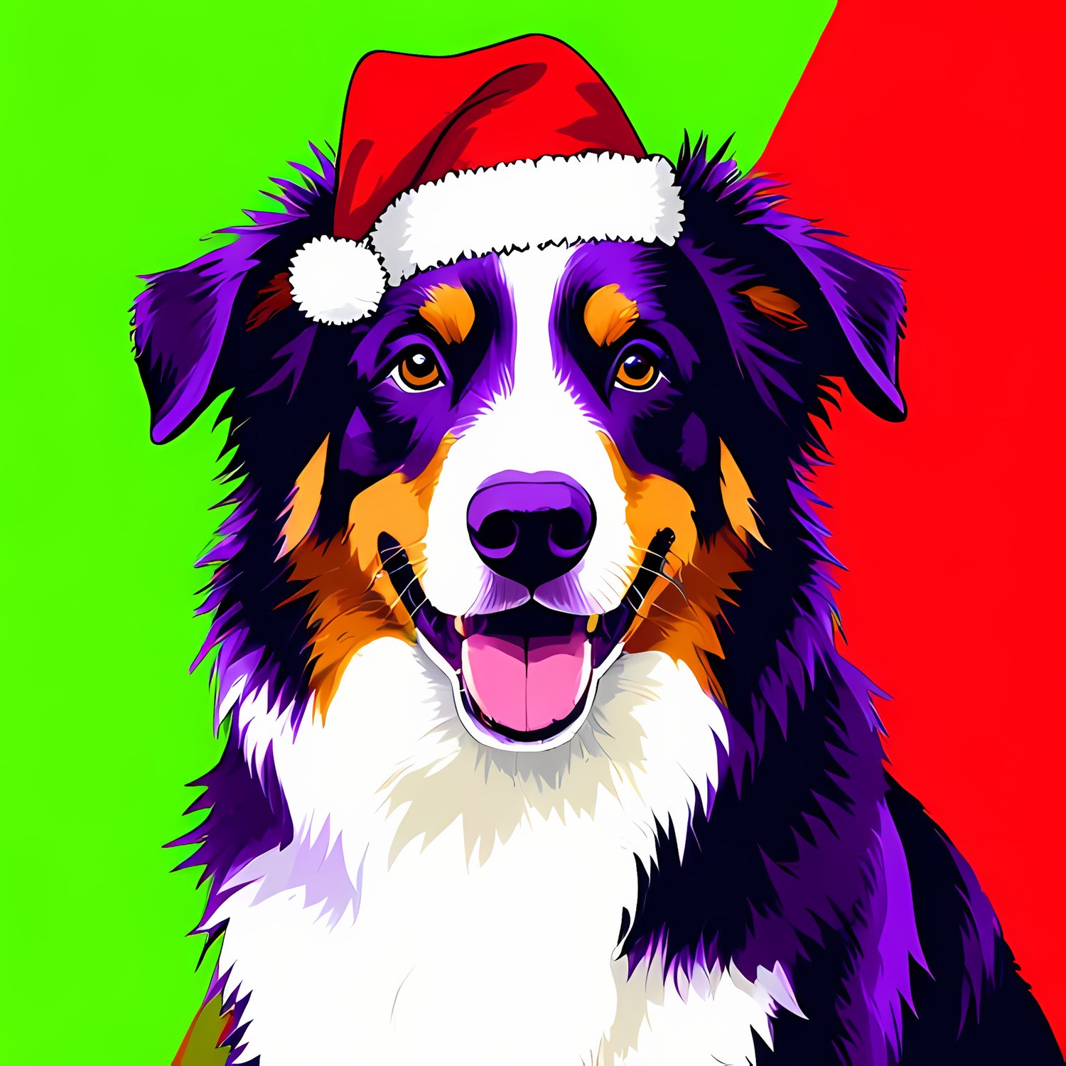 🐾28 Christmas Themed Dog Art | High-Resolution PNGs in Pop Art Styles  📦 What’s Included:  28 Files in total High Resolution: 300 DPI for professional quality Image Sizes: From 3072 px to 4608 px 🎨 Perfect For:  Wall Art & Décor Custom Stationery & Writin