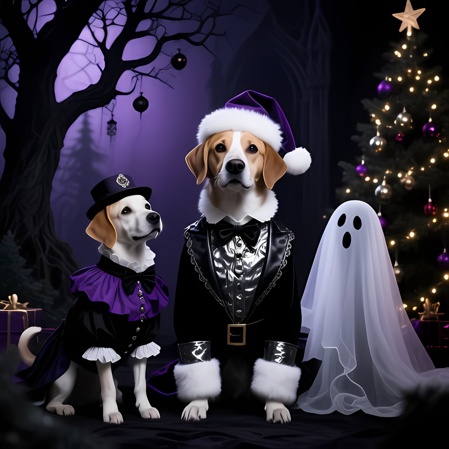 🐾20 Christmas Themed Dog Art | High-Resolution PNGs in Whimsical Art Styles  📦 What’s Included:  20 Files in total High Resolution: 300 DPI for professional quality Image Sizes: From 3072 px to 4608 px 🎨 Perfect For:  Wall Art & Décor Custom Stationery & 