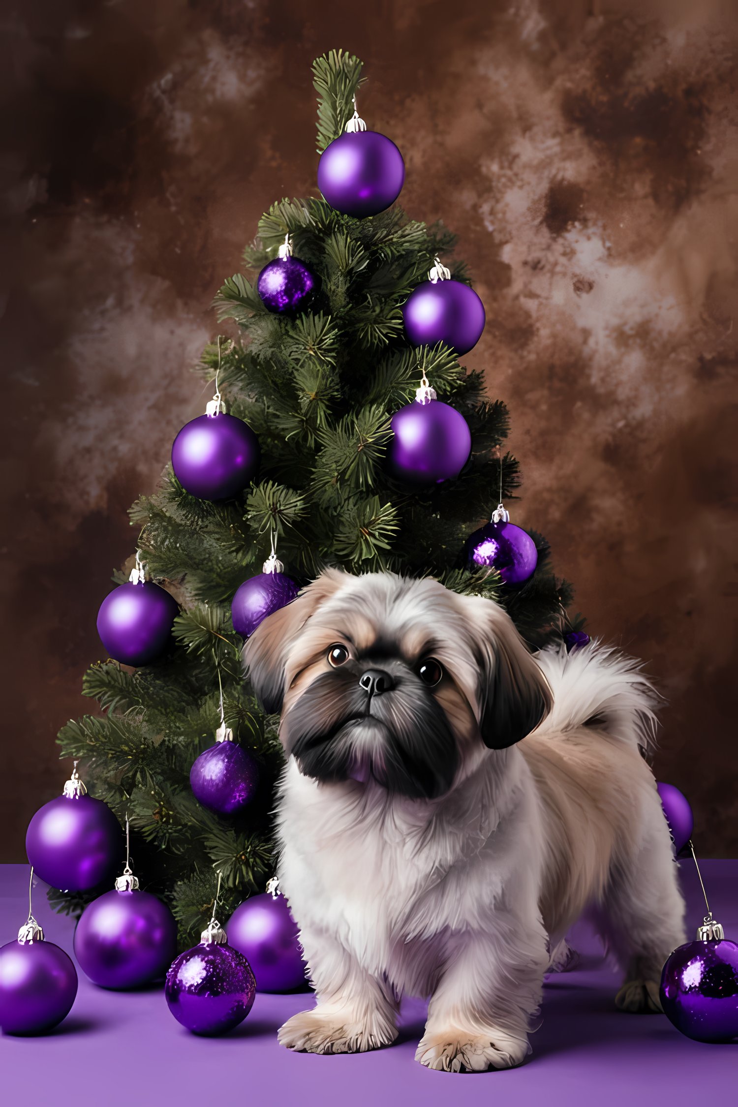 🐾16 Christmas Themed Shih Tzu Art | High-Resolution PNGs in Painterly, Vector and Watercolor Art   Styles📦 What’s Included:  16 Files in total High Resolution: 300 DPI for professional quality Image Sizes: From 3072 px to 6144 px 🎨 Perfect For:  Wall Art 