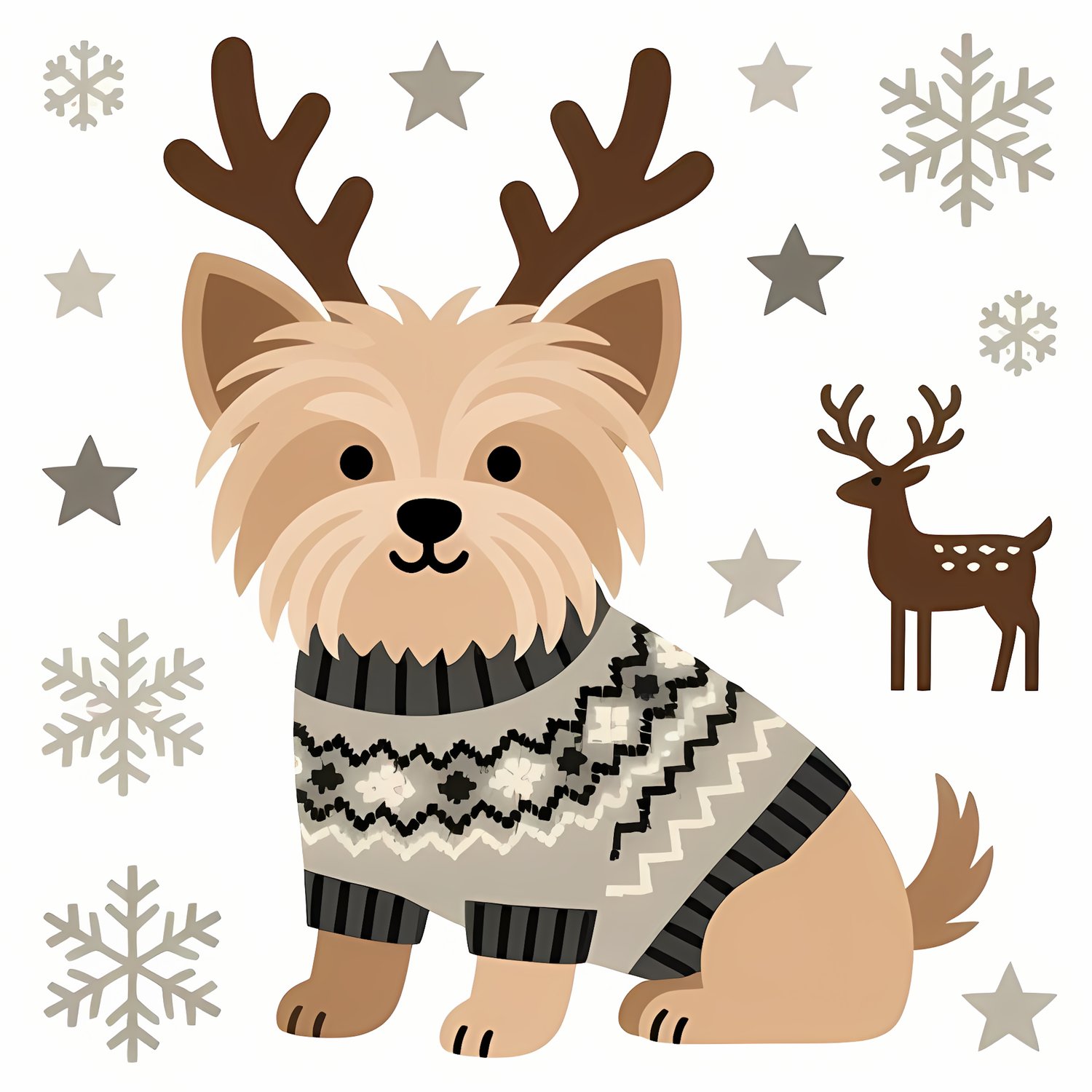 🐾35 Christmas Themed Yorkshire Terrier Art | High-Resolution PNGs in Folk Art, Pop Art and Vector Art Styles  📦 What’s Included:  35 Files in total High Resolution: 300 DPI for professional quality Image Sizes: From 3072 px to 6144 px 🎨 Perfect For:  Wall
