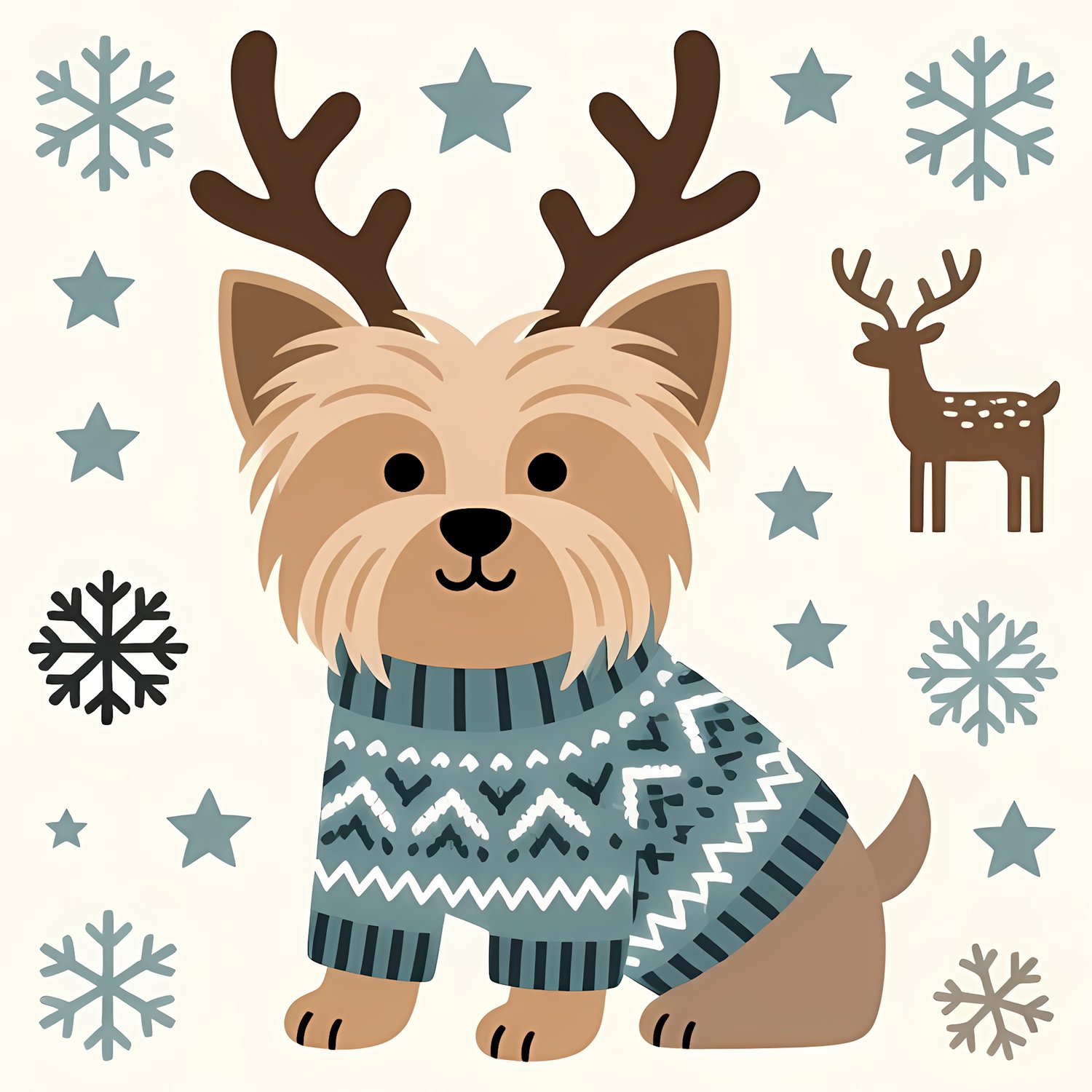 🐾35 Christmas Themed Yorkshire Terrier Art | High-Resolution PNGs in Folk Art, Pop Art and Vector Art Styles  📦 What’s Included:  35 Files in total High Resolution: 300 DPI for professional quality Image Sizes: From 3072 px to 6144 px 🎨 Perfect For:  Wall