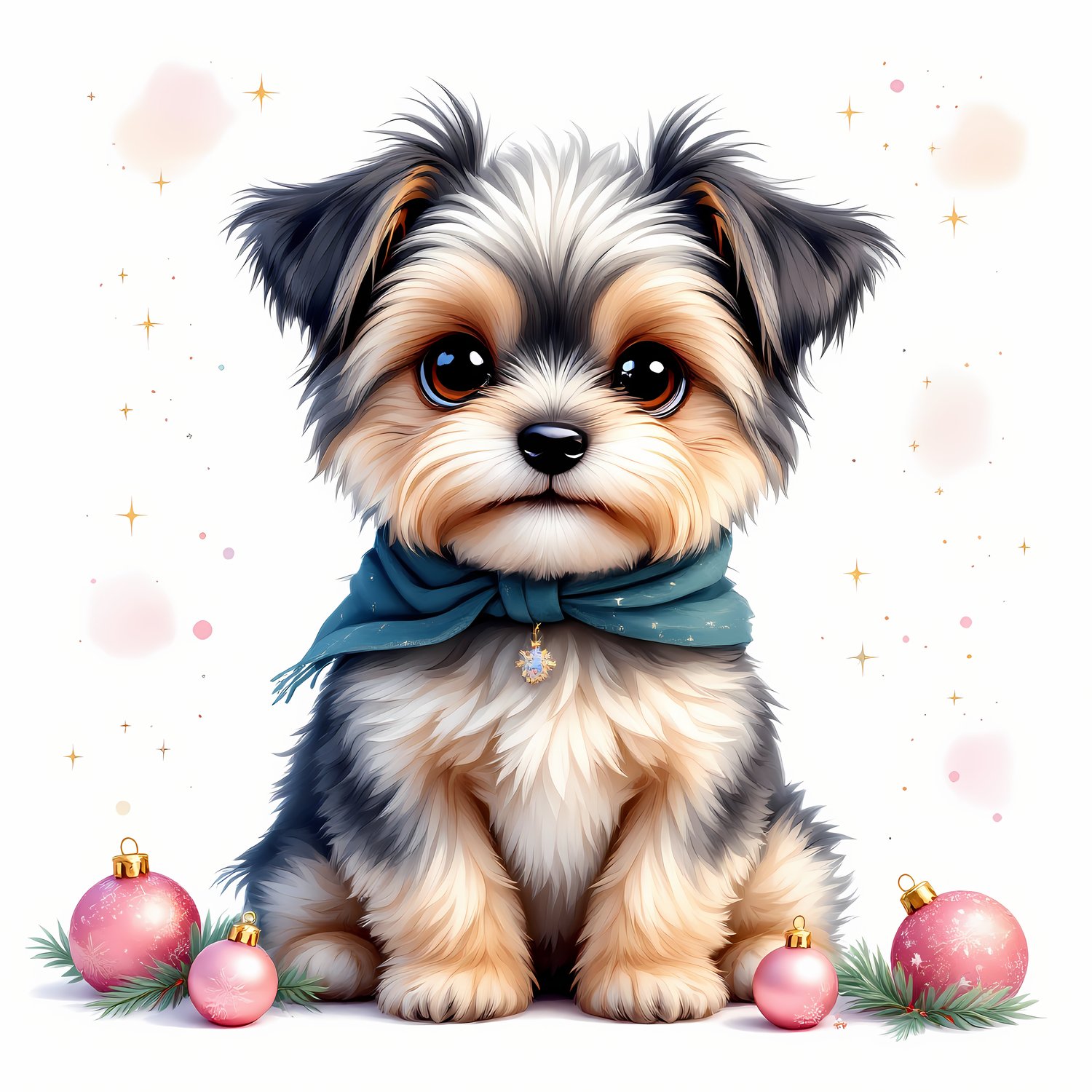 🐾35 Christmas Themed Yorkshire Terrier Art | High-Resolution PNGs in Folk Art, Pop Art and Vector Art Styles  📦 What’s Included:  35 Files in total High Resolution: 300 DPI for professional quality Image Sizes: From 3072 px to 6144 px 🎨 Perfect For:  Wall