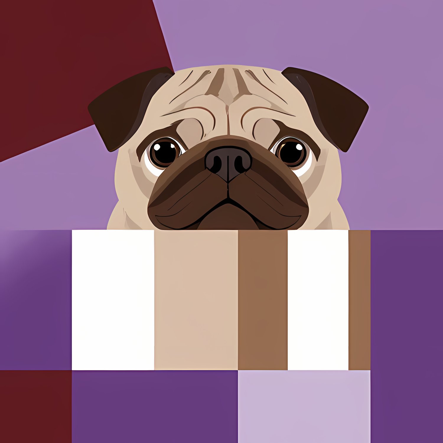 🐾18 Christmas Themed Pugs Art | High-Resolution PNGs in Geometric Abstract and Painterly Art Styles  📦 What’s Included:  18 Files in total High Resolution: 300 DPI for professional quality Image Sizes: From 3072 px to 6144 px 🎨 Perfect For:  Wall Art & Dé