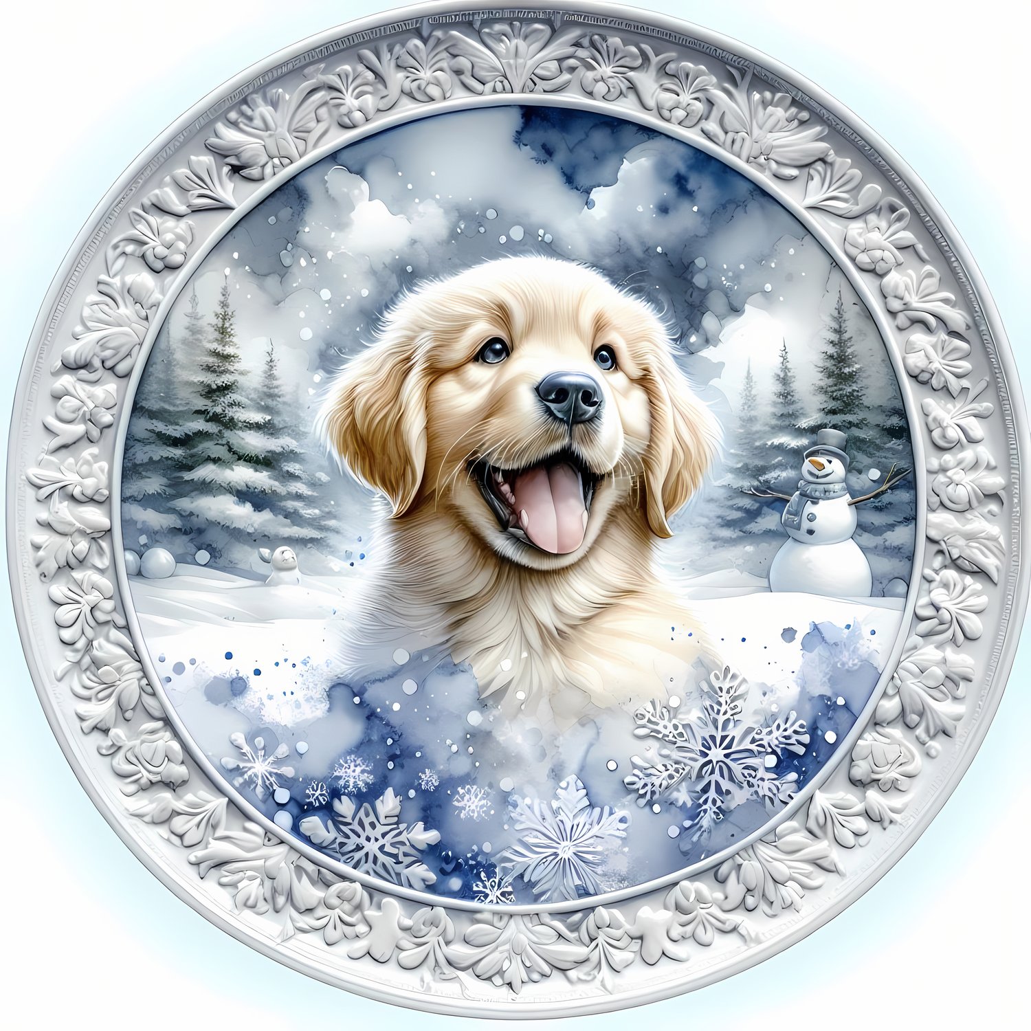 🐾20 Christmas Golden Retriever Art | High-Resolution PNGs in Folk Art, Geometric and Illustration Art Styles  📦 What’s Included:  20 Files in total High Resolution: 300 DPI for professional quality Image Sizes: From 3072 px to 6144 px 🎨 Perfect For:  Wall
