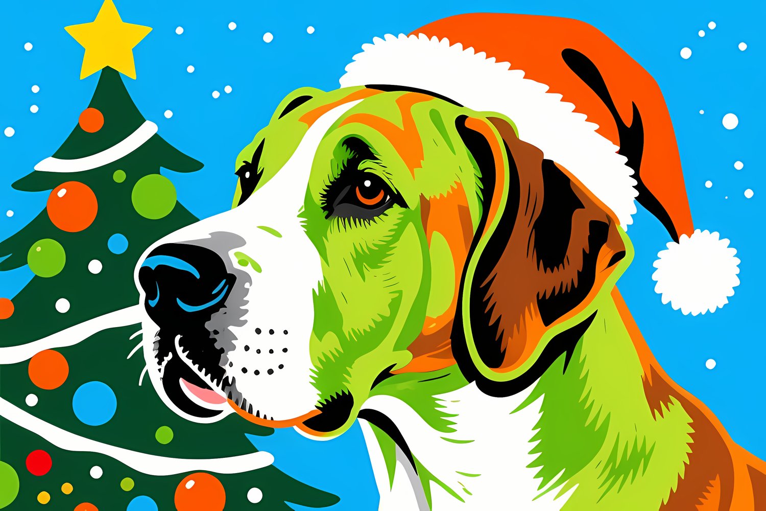 🐾20 Christmas Great Dane Dog Art | High-Resolution PNGs in Pop Art, Painterly & Illustrated Art Styles  📦 What’s Included:  20 Files in total High Resolution: 300 DPI for professional quality Image Sizes: From 3072 px to 6144 px 🎨 Perfect For:  Wall Art &